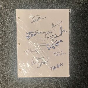 Signed Gilmore Girls Pilot Script